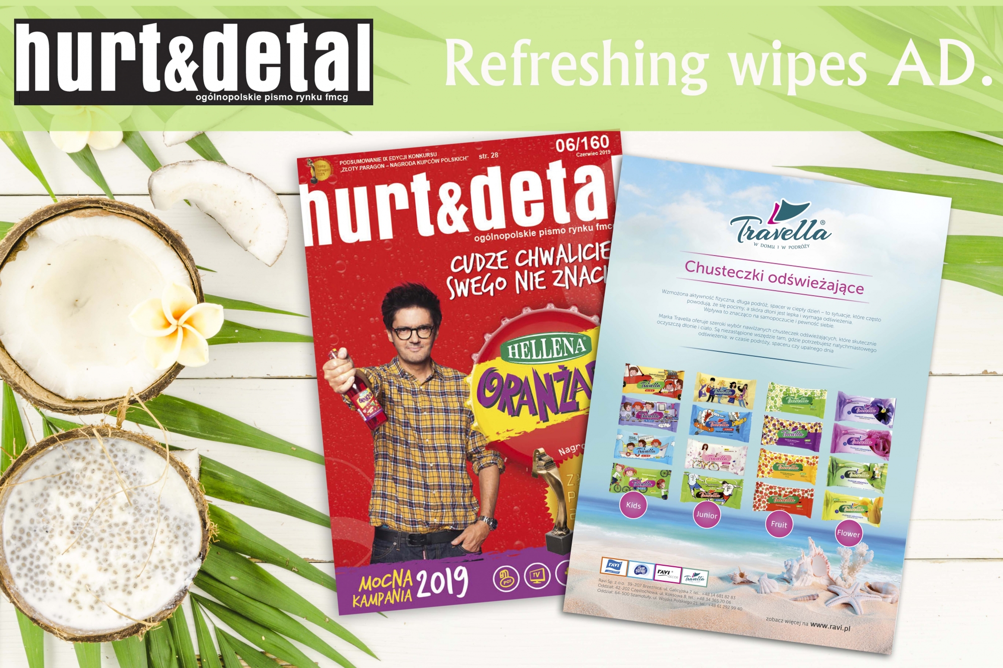 June 2019 Refreshing wipes ad.